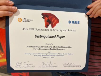 Zum Artikel "Distinguished Paper Award at IEEE Security & Privacy Symposium"